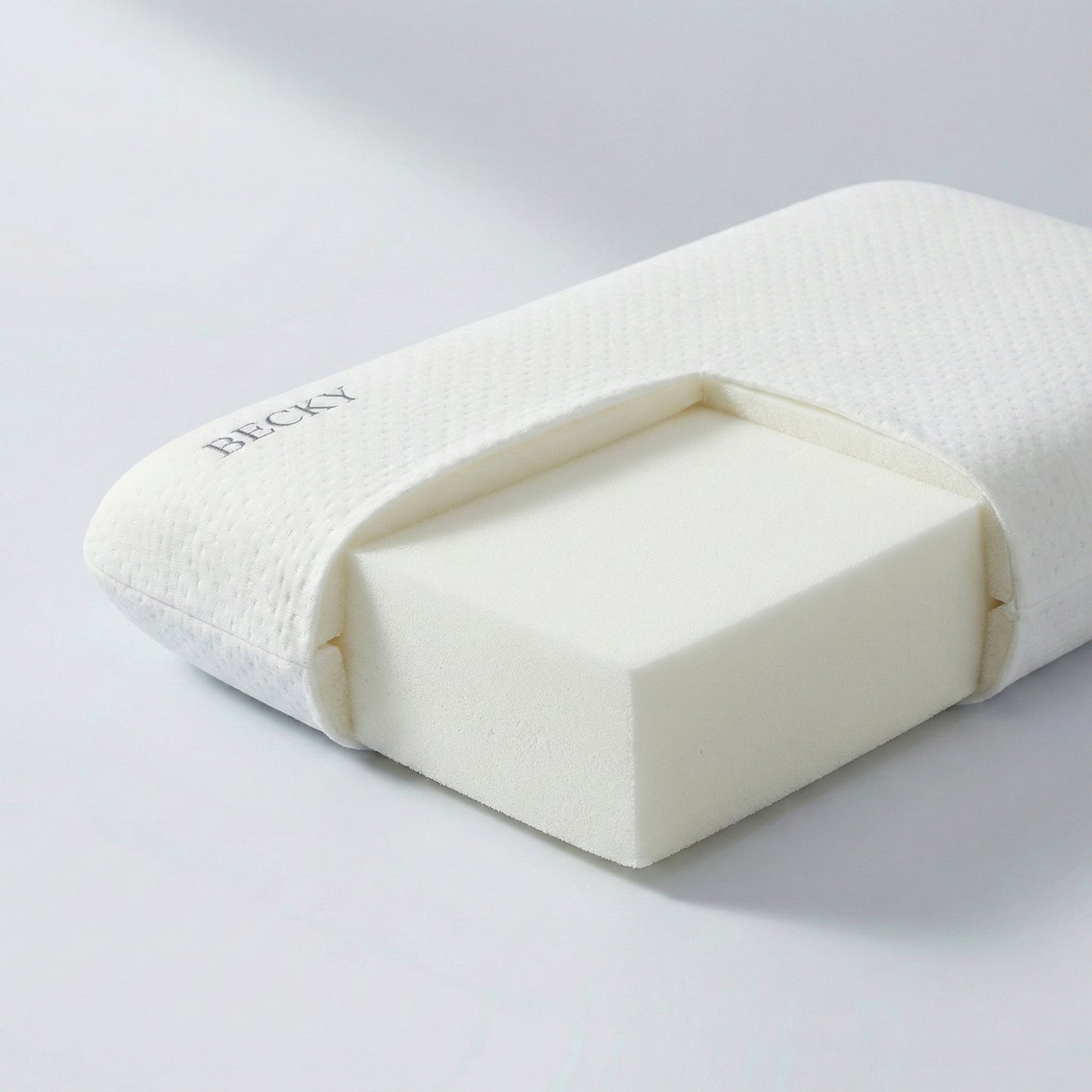 BECKY SLEEPGEAR Classic Bread-Shaped Memory Foam Pillow (ខ្នើយអេប៉ុងពិសេស)