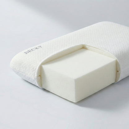 BECKY SLEEPGEAR Classic Bread-Shaped Memory Foam Pillow (ខ្នើយអេប៉ុងពិសេស)