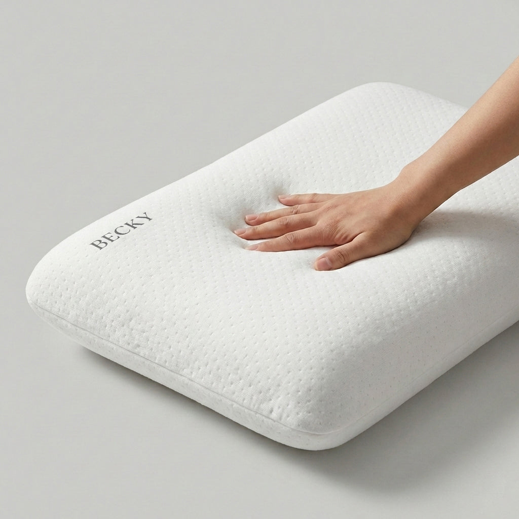 BECKY SLEEPGEAR Classic Bread-Shaped Memory Foam Pillow (ខ្នើយអេប៉ុងពិសេស)