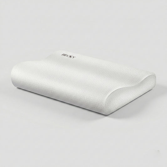 Ergonomic High-Low Contour Memory Foam Pillow for Specialized Neck Support